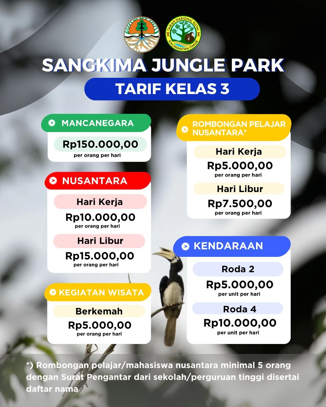 Daftar Harga Tiket Sangkima